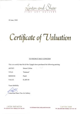 Lot 11 - Simon Collins b.1969.