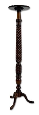 Lot 112 - Antique Mahogany Torchere.