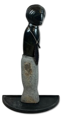 Lot 176 - A Carved Granite African Style Figurine.