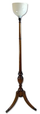 Lot 106 - Mahogany Standing Floor Lamp.