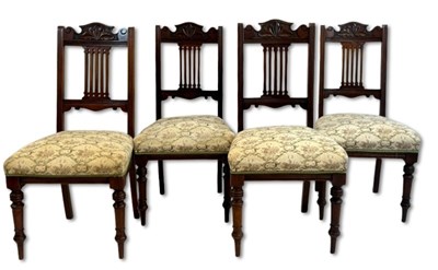 Lot 116 - Four Carved Antique Dining Chairs.