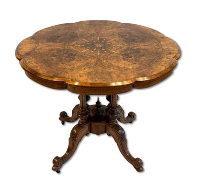 Lot 104 - Walnut ‘Loo’ Table. Victorian