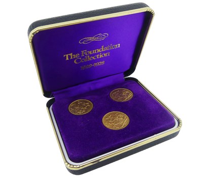 Lot 62 - Three Gold Sovereigns.