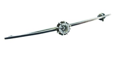Lot 93 - Diamond Bar Brooch.