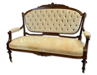 Lot 105 - Victorian Sofa.