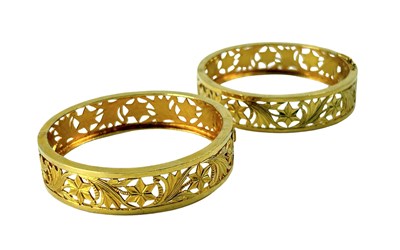 Lot 263 - Two 22ct Yellow Gold Bangles.