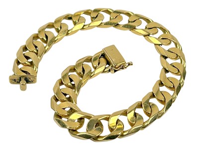 Lot 297 - Gents 18ct Yellow Gold Bracelet.