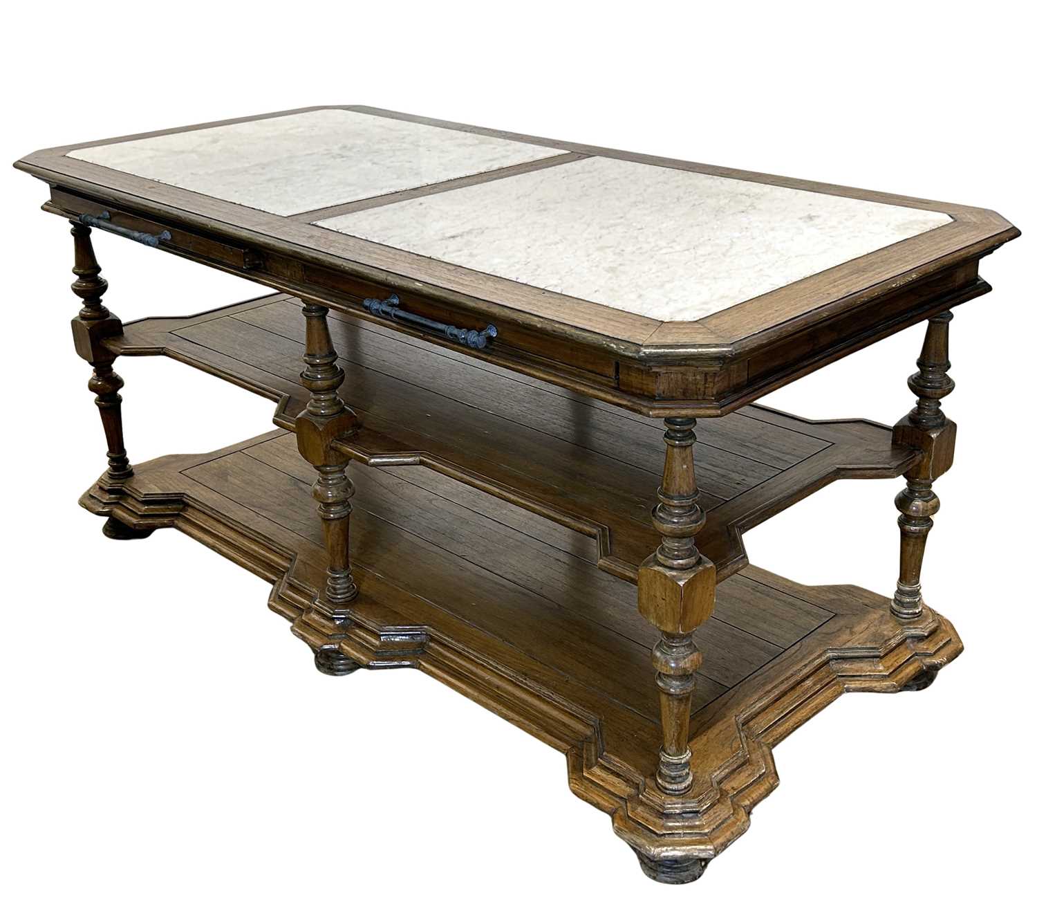 Lot 126 - “La Rochelle” Marble Console Table in White