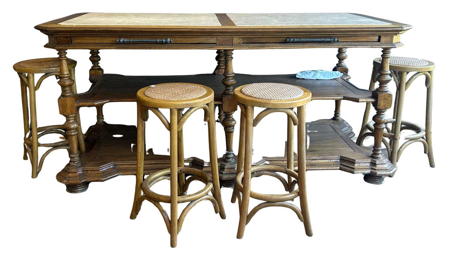 Lot 172 - “La Rochelle” Marble Console Table in White