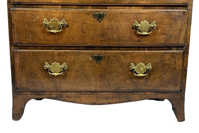 Lot 96 - 5 Drawer Georgian Mahogany Timber Chest of Drawers.