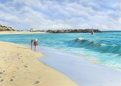 Lot 16 - Cottesloe Beach Pastel Scene.