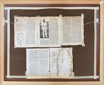 Lot 74 - Cricket etching in Walnut Frame.