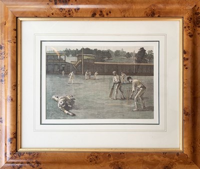 Lot 92 - Two Sport Etchings in Walnut Frames.
