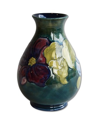 Lot 150 - A Moorcroft 'Clematis' Pattern Vase.