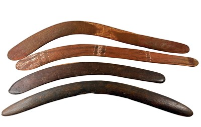 Lot 109 - 4x Assorted 20th C. Aboriginal Boomerangs