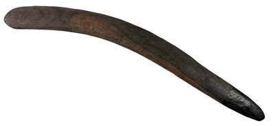 Lot 13 - Early 20th C South Australia finely Fluted Boomerang.