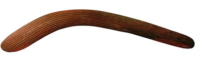 Lot 18 - Central Australian Fluted Boomerang.