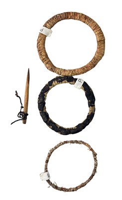 Lot 44 - Assorted Aboriginal Arm Bands & Necklace.