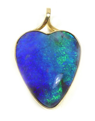 Lot 250 - Heart Shaped Opal Pendant