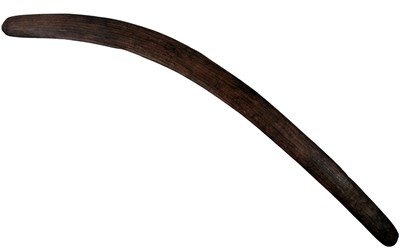 Lot 69 - Central Aust fluted hunting boomerang 1940s.