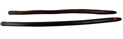 Lot 78 - Two West Australian Old fluted clubs early 20 C .