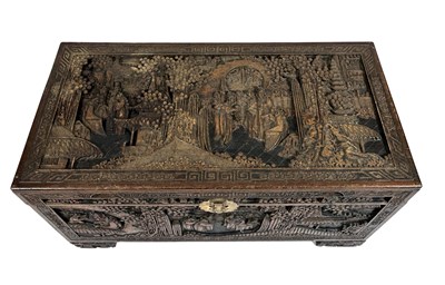 Lot 106 - Vintage Chinese Camphor Wood Chest.