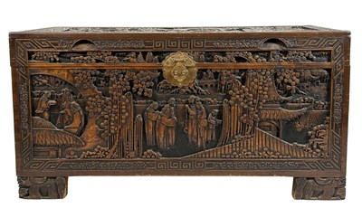 Lot 106 - Vintage Chinese Camphor Wood Chest.