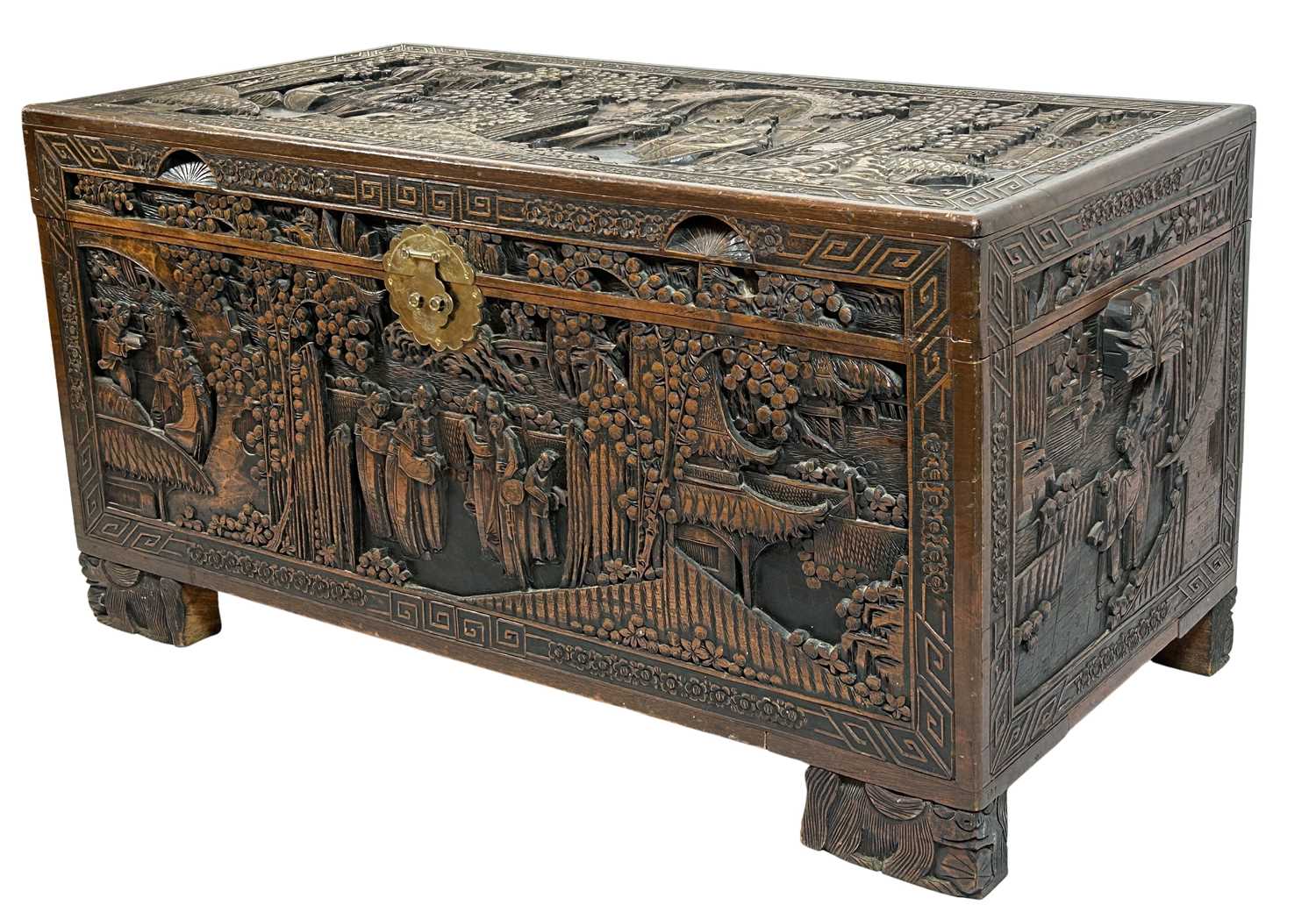 Lot 106 - Vintage Chinese Camphor Wood Chest.