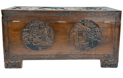 Lot 106 - Vintage Chinese Camphor Wood Chest.