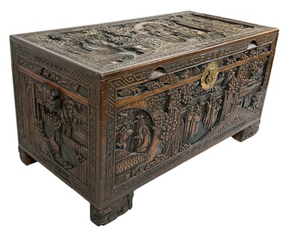 Lot 106 - Vintage Chinese Camphor Wood Chest.