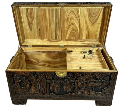 Lot 106 - Vintage Chinese Camphor Wood Chest.
