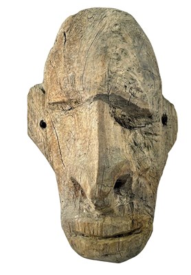 Lot 123 - Papua New Guinea Asmat Carved wooden head.