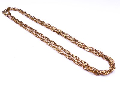 Lot 296 - 9ct Yellow Gold Twist Curb Link Chain.