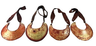 Lot 108 - 4x Papua New Guinean Kina Shell Ceremonial Necklaces.