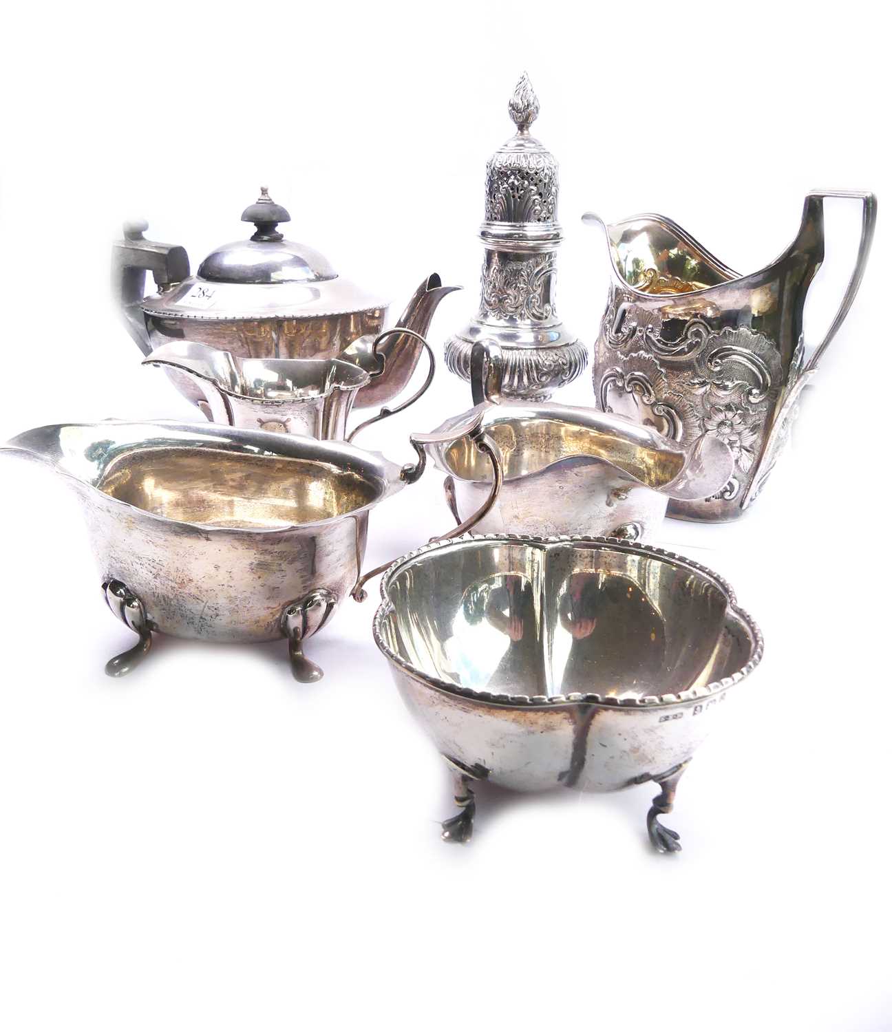 Lot 284 - Mixed Silver Items.