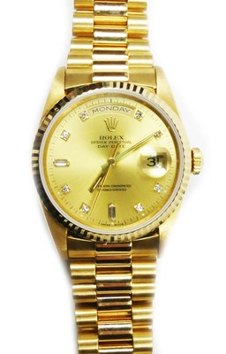 Lot 378 - 18ct Yellow Gold Rolex Watch