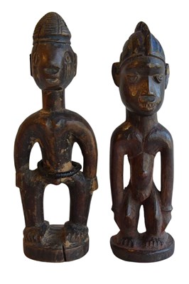 Lot 146 - Two Carved Wood Figures.